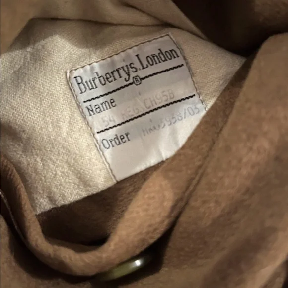 Burberrys Brown Quilted Outerwear 54 Regular - Picture 3 of 3